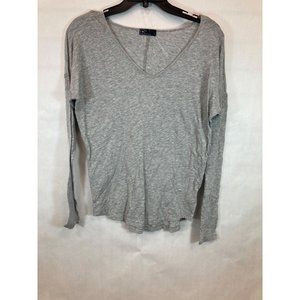 Everyday Elegance: Women's Gray XS Long Sleeve Casual Shirt